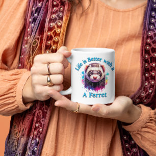 Ferret Lover Coffee lover Ferret Mom Dad Mug