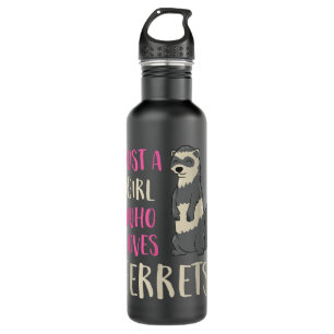 Ferret Mom Ferret Girl Just A Girl Who Loves Ferre 710 Ml Water Bottle