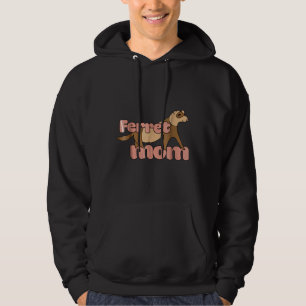 Ferret Mum Cute Crazy Ferret Lady I Love Ferrets Hoodie
