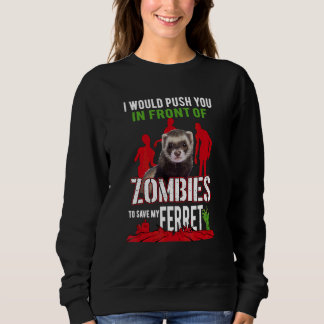 Ferret Mum Dad Mustela Nigripes Sweatshirt