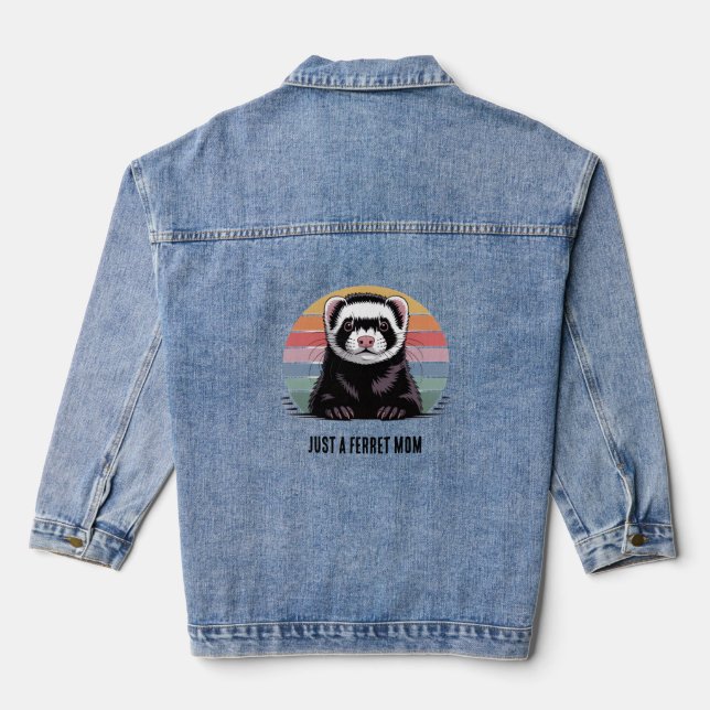 Ferret mum denim jacket (Back)