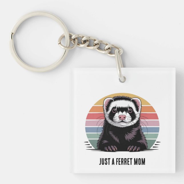 Ferret mum key ring (Front)