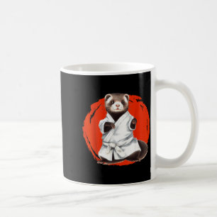 Ferret Ninja Martial Arts Karate Jiu-Jitsu Judo Coffee Mug