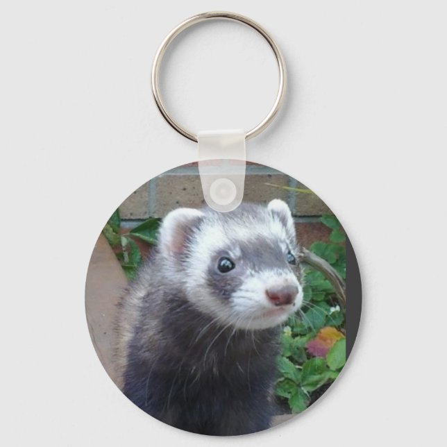 Ferret polecat key ring (Front)