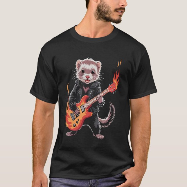 Ferret Rock Band T-Shirt (Front)