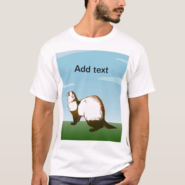 ferret (sable coat) T-Shirt (Front)