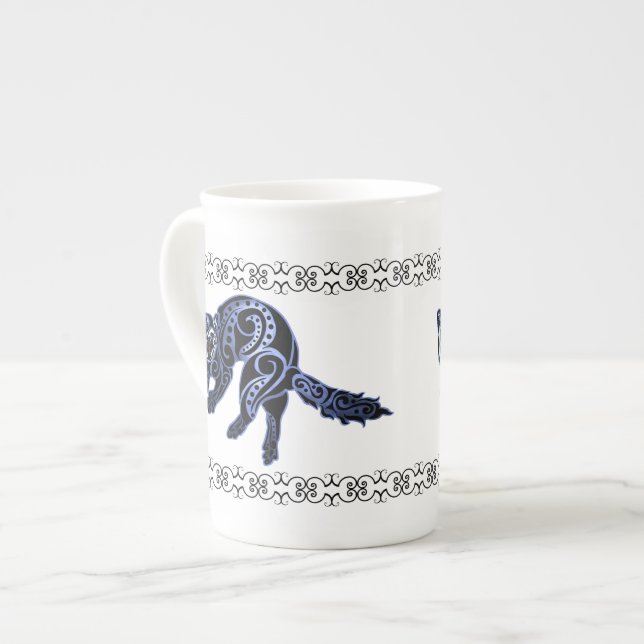 Ferret Trybe: War Dance! Bone China Mug (Front Left)