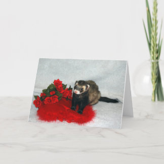 Ferret Valentine's Card