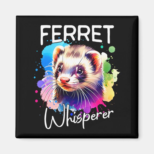 Ferret Whisperer Comfort Colors Adult Heavyweight  Magnet (Front)
