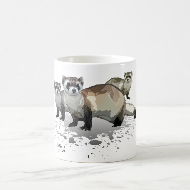 Ferrets 2 coffee mug (Center)