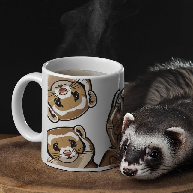 Ferrets, Ferrets Everywhere Coffee Mug (Creator Uploaded)