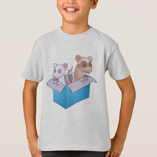 Ferrets In A Box T-Shirt (Front)