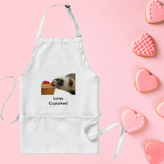 Ferrets Love Cupcakes Standard Apron