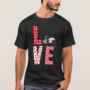 Ferrets Valentines Day Love Valentine Cute Hearts  T-Shirt