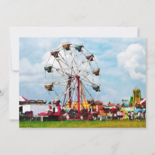 Ferris Wheel Against Blue Sky