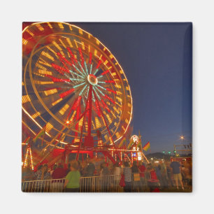 Ferris wheel at dusk at the Northwest Montana Magnet