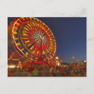 Ferris wheel at dusk at the Northwest Montana Postcard