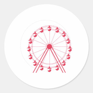 Ferris Wheel Classic Round Sticker