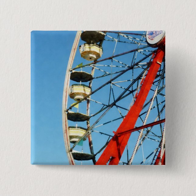 Ferris Wheel Closeup 15 Cm Square Badge (Front)