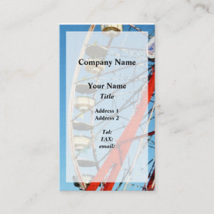 Ferris Wheel Closeup Business Card