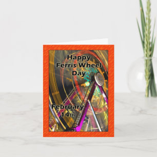 Ferris Wheel Day Note Card February 14