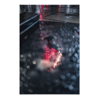 Ferris wheel in the water photo print