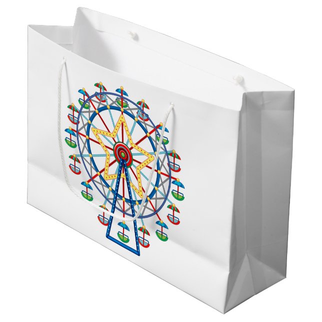 Ferris Wheel  Large Gift Bag (Front Angled)