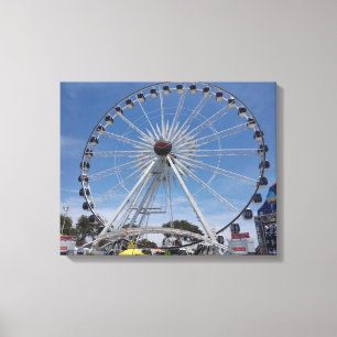 FERRIS WHEEL ON CANVAS 20 "x 16" Print