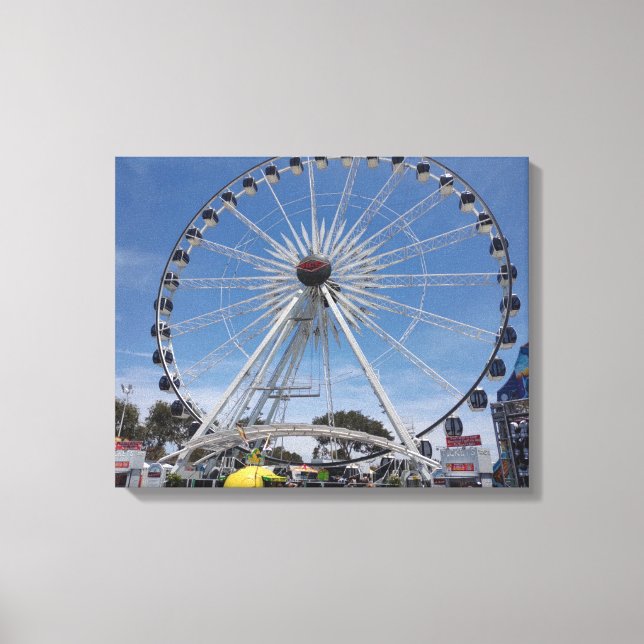 FERRIS WHEEL ON CANVAS     20 "x 16" Print (Front)