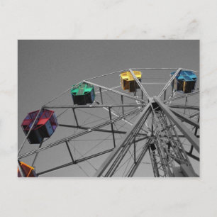 Ferris Wheel(selective colour) postcard