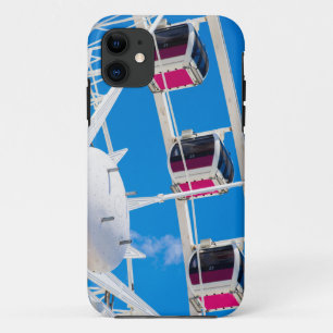 Ferris wheel with blue sky iPhone 11 case