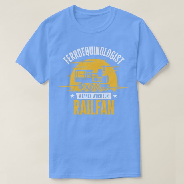 Ferroequinologist Train Railfan Locomotive Hob  T-Shirt (Design Front)