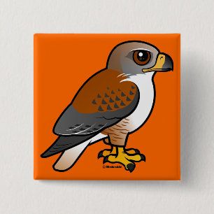 Ferruginous Hawk 15 Cm Square Badge