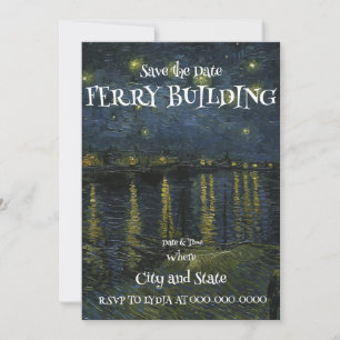 FERRY BUILDING WINE PARTY PEOPLE WATCHING 2050 INVITATION