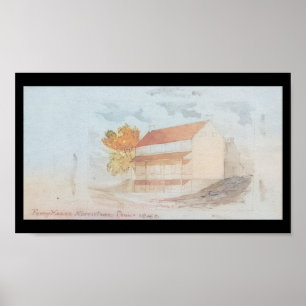 Ferry House Norristown PA 1842 Print