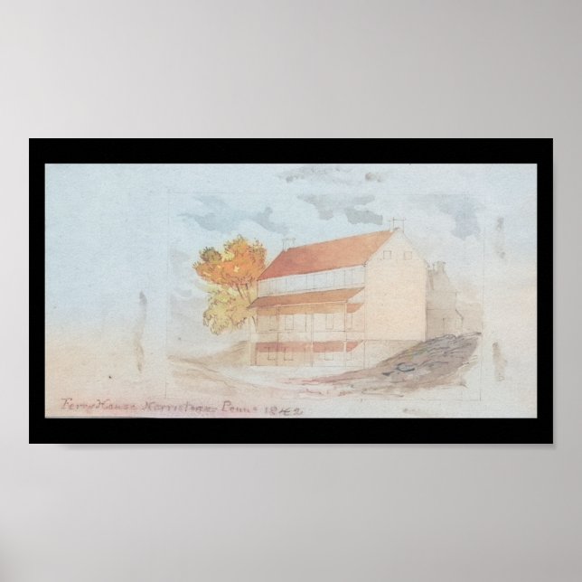 Ferry House Norristown PA 1842 Print (Front)