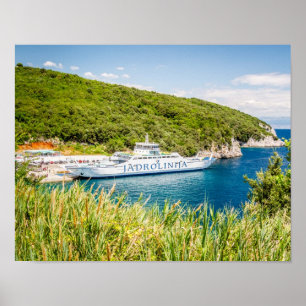 Ferry JADROLINIJA, Croatia Poster