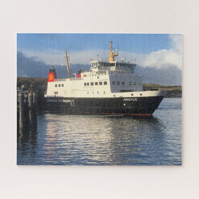 Ferry Leaving the Isle of Bute in Scotland Jigsaw Puzzle (Horizontal)