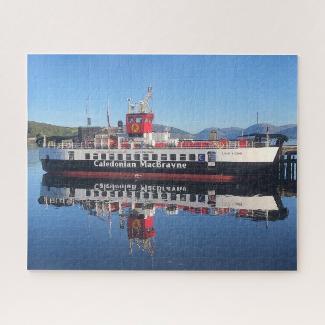 Ferry Loch Riddon, moored at Rothesay, Scotland Jigsaw Puzzle (Horizontal)