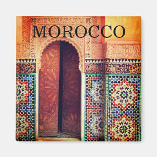 fes morocco doorway magnet