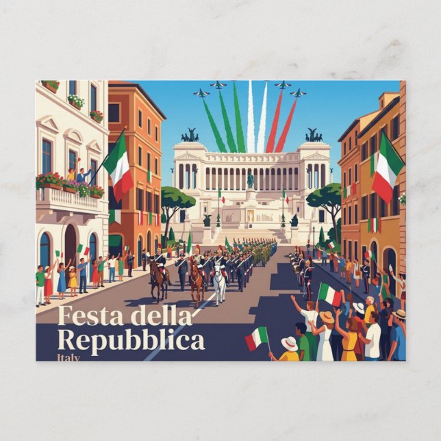 Festa della Repubblica Italy Postcard (Front)