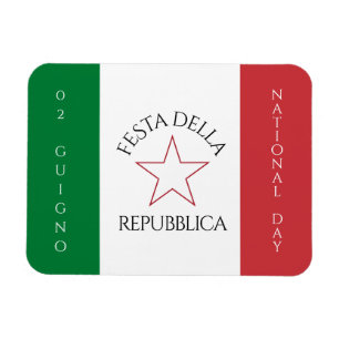 Festa della Repubblica National Day of Italy Flag Magnet