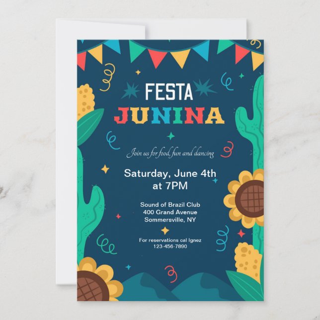 Festa Junina  Invitation (Front)