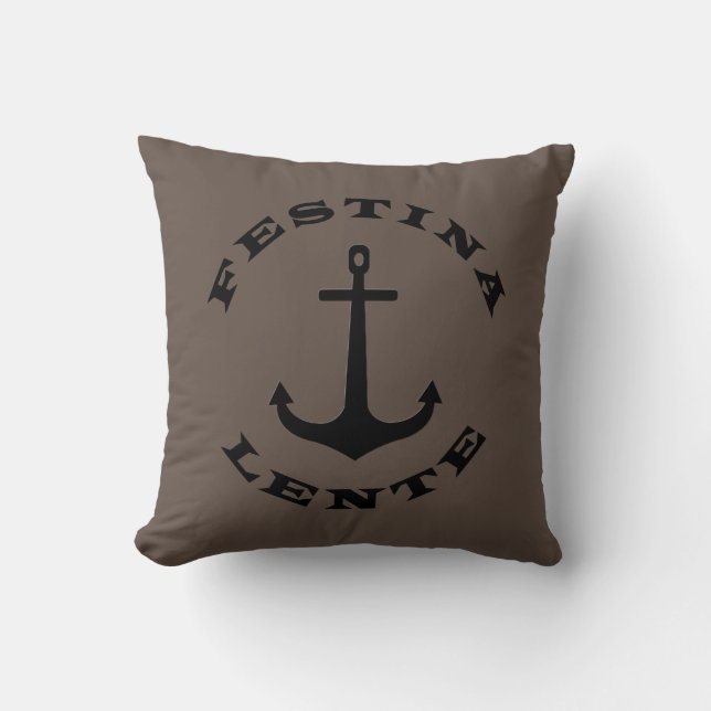 Festina lente cushion (Front)