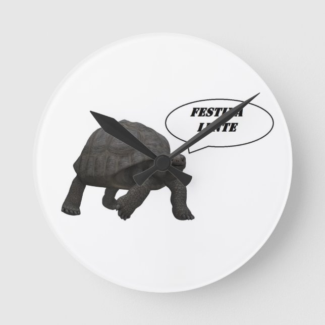 ,festina lente panzer round clock (Front)