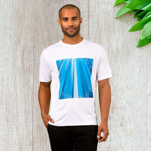 Festival Blue Light Rays Mens Active T-Shirt