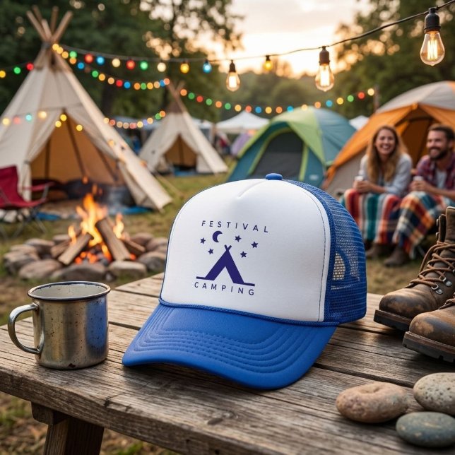 Festival camping  trucker hat (AI Modified )