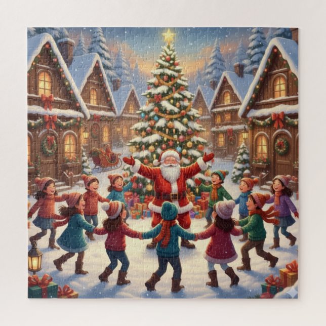 Festival Christmas Village Jigsaw Puzzle (Vertical)