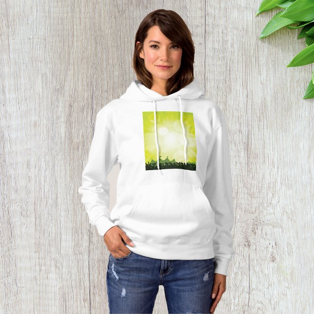 Festival Crowd Womens Hoodie (Creator Uploaded)