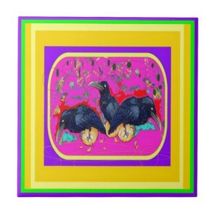 Festival Crows by Sharles Tile